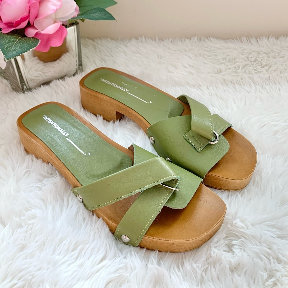 NEW Free People x Intentionally Blank Cleo Clog Sandal 38 NWOB - Picture 6 of 16